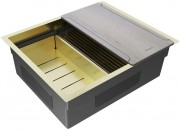 Мойка кухонная Paulmark Next-Multi Sink 54 Uni PM785445-LG 54x45 светлое золото