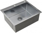 Мойка кухонная Axus LS-6050S 60x50 с дозатором, сатин Мойка кухонная Axus LS-6050S 60x50 с дозатором, сатин