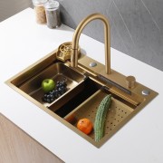 Мойка кухонная ABBER Wasser Kreis AF2194G матовое золото Мойка кухонная ABBER Wasser Kreis AF2194G матовое золото