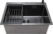 Мойка кухонная STELLAR Decor S6550NB-D (нано черный) Мойка кухонная STELLAR Decor S6550NB-D (нано черный)