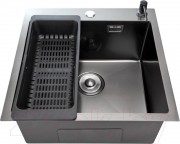 Мойка кухонная STELLAR S5050NB-D (нано черный)