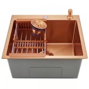 Мойка кухонная Wisent 5050GM-C Декор Зерно-Розовое Золото Мойка кухонная Wisent 5050GM-C Декор Зерно-Розовое Золото