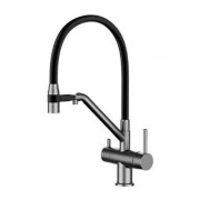 Смеситель Gappo G4398-89 (оружейная сталь + чёрный) Смеситель Gappo G4398-89 (оружейная сталь + чёрный)