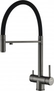 Смеситель для кухни Zorg Asgard Premium PVD Gunblack с подключением фильтра, оружейная сталь/черный Смеситель для кухни Zorg Asgard Premium PVD Gunblack с подключением фильтра, оружейная сталь/черный