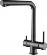 Смеситель для кухни Zorg Argos Premium PVD Gunblack с подключением фильтра, оружейная сталь Смеситель для кухни Zorg Argos Premium PVD Gunblack с подключением фильтра, оружейная сталь