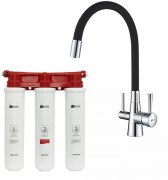 Смеситель для кухни с фильтром Lemark Comfort LM3075C085 черный матовый/хром Смеситель для кухни с фильтром Lemark Comfort LM3075C085 черный матовый/хром