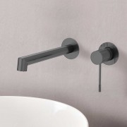 Смеситель для умывальника Vincea Desire VBFW-1D1GM вороненая сталь