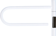 Полотенцесушитель электрический Gloss & Reiter Smart E2.L.39x25.R1.Таймер. Myap белый