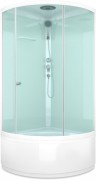 Душевая кабина Domani-Spa Simple high 90x90 матовое стекло / белые стенки Душевая кабина Domani-Spa Simple high 90x90 матовое стекло / белые стенки