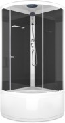 Душевая кабина Domani-Spa Simple high 90x90 прозрачное стекло / черные стенки Душевая кабина Domani-Spa Simple high 90x90 прозрачное стекло / черные стенки