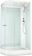 Душевая кабина Domani-Spa Delight 128 R 120x80 прозрачное стекло / белые стенки Душевая кабина Domani-Spa Delight 128 R 120x80 прозрачное стекло / белые стенки