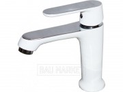 Смеситель для умывальника Ledeme белый + хром (L1077W) Смеситель для умывальника Ledeme белый + хром (L1077W)