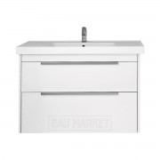 Тумба под умывальник Dreja Prime 70 см подвесная/напольная, белый глянец