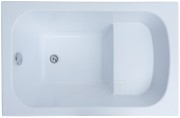 Ванна акриловая Aquanet Seed 110x70 с сиденьем и каркасом